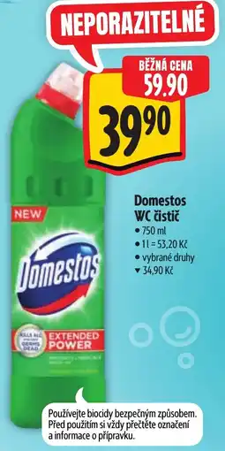 Albert Domestos WC čistič nabídka
