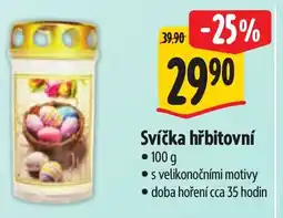 Albert Svíčka hřbitovní nabídka