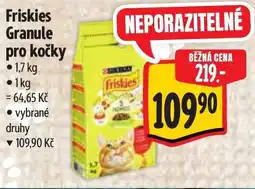 Albert Friskies Granule pro kočky nabídka