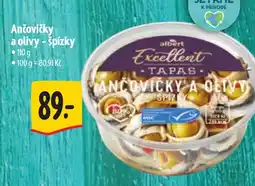 Albert Ančovičky a olivy - špízky nabídka