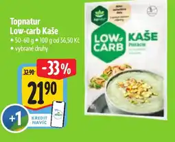Albert Topnatur Low-carb Kaše nabídka