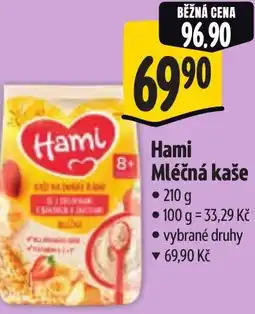 Albert Hami Mléčná kaše nabídka
