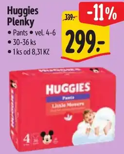 Albert Huggies Plenky nabídka