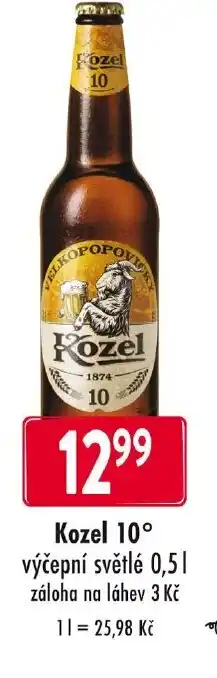 Qanto Kozel 10° výčepní světlé nabídka