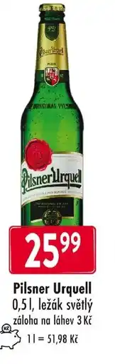 Qanto Pilsner Urquell nabídka