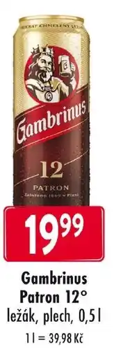 Qanto Gambrinus Patron 12° ležák nabídka