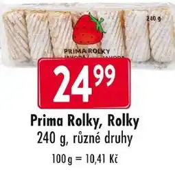 Qanto Prima Rolky, Rolky nabídka