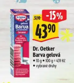 Albert Dr. oetker barva gelová nabídka