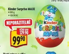 Albert Kinder surprise maxi čokoládové vajíčko nabídka