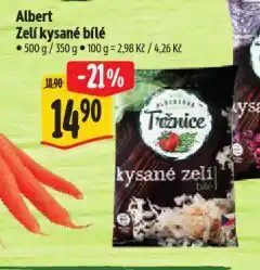 Albert Zelí kysané bílé nabídka