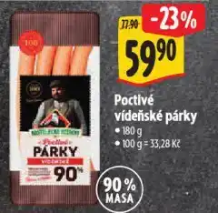 Albert Poctivé vídeňské párky nabídka