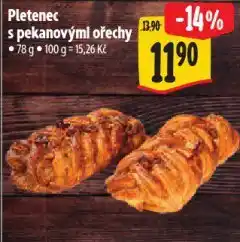 Albert Pletenec s pekanovými ořechy nabídka