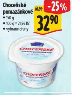 Albert Choceňské tradiční pomazánkové nabídka