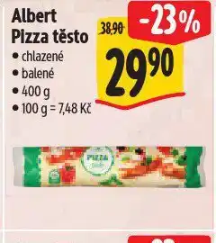 Albert Pizza těsto nabídka