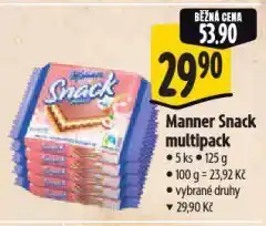 Albert Manner snack nabídka