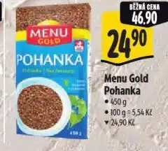 Albert Menu gold pohanka nabídka