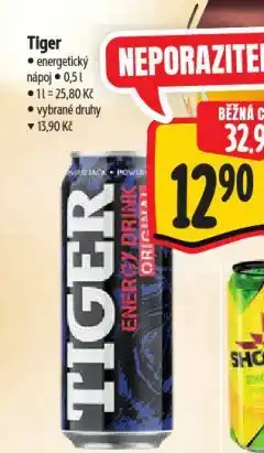 Albert Tiger energy drink nabídka