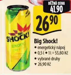 Albert Big shock! energetický nápoj nabídka