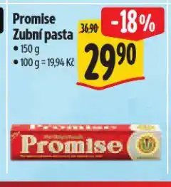 Albert Promise zubní pasta nabídka