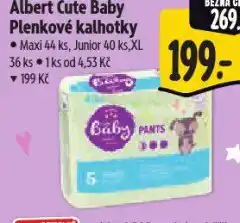 Albert Cute baby plenkové kalhotky nabídka