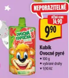 Albert Kubík ovocné pyré nabídka