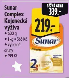 Albert Sunar kojenecká výživa nabídka