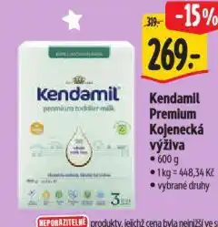 Albert Kendamil kojenecká výživa nabídka