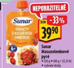 Albert Sunar masozeleninové pyré nabídka