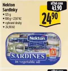 Albert Nekton sardinky nabídka