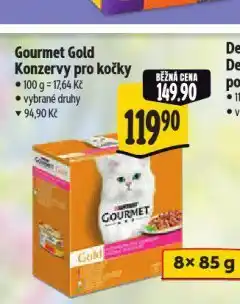 Albert Gourmet gold konzervy pro kočky nabídka