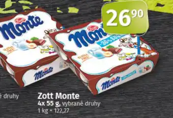 COOP TIP Zott Monte nabídka