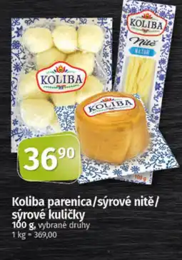 COOP TIP Koliba parenica/sýrové nitě/ sýrové kuličky nabídka