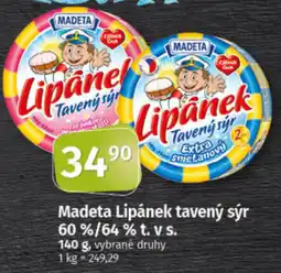 COOP TIP MADETA Lipánek tavený sýr 60%/64% t. v S. nabídka