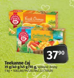 COOP TIP Teekanne čaj nabídka