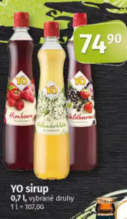 COOP TIP YO sirup nabídka