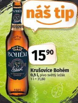 COOP TIP Krušovice Bohém nabídka