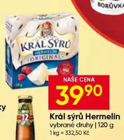 Hruška Král Sýrů Hermelín nabídka
