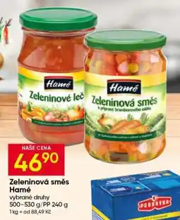 Hruška Zeleninová směs Hamé nabídka