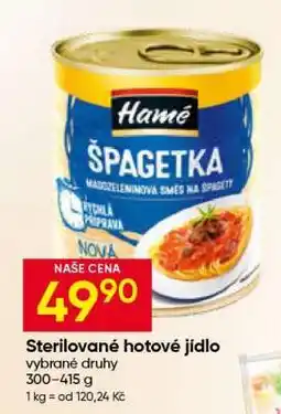 Hruška Sterilované hotové jídlo nabídka