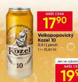 Hruška Velkopopovický Kozel 10 nabídka