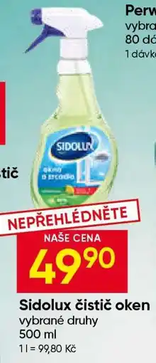 Hruška SIDOLUX ČISTIČ OKEN nabídka