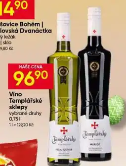 Hruška Víno Templářské sklepy nabídka