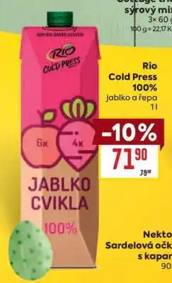 Billa Rio Cold Press 100% jablko a řepa nabídka