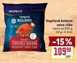 Billa Vepřové koleno Sous-vide nabídka
