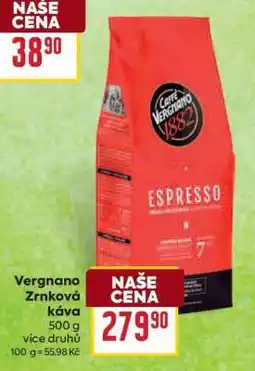 Billa VERGNANO ZRNKOVÁ KÁVA nabídka