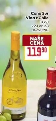 Billa Cono Sur Víno z Chile nabídka