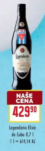 Billa Legendario Elixir de Cuba 0,7 l nabídka