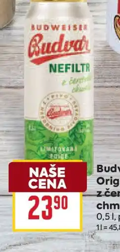 Billa Budweiser Budvar Nefiltr nabídka