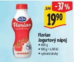Albert Florian jogurtový nápoj nabídka