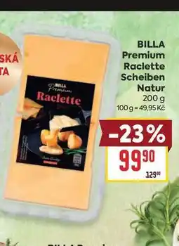 Billa MILLA Premium Raclette Raclette Scheiben Natur nabídka